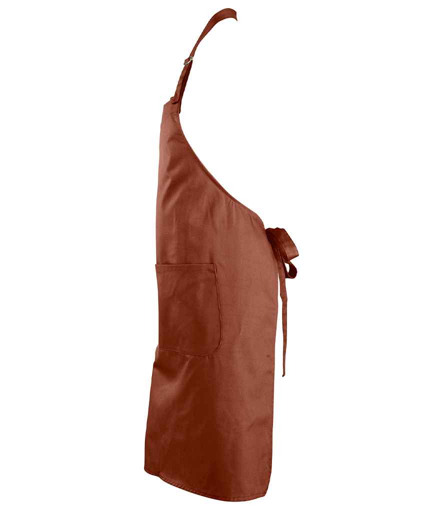 SOL'S Gala Long Bib Apron | Brown