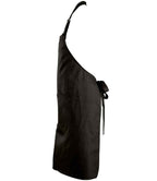 SOL'S Gala Long Bib Apron | Deep Black