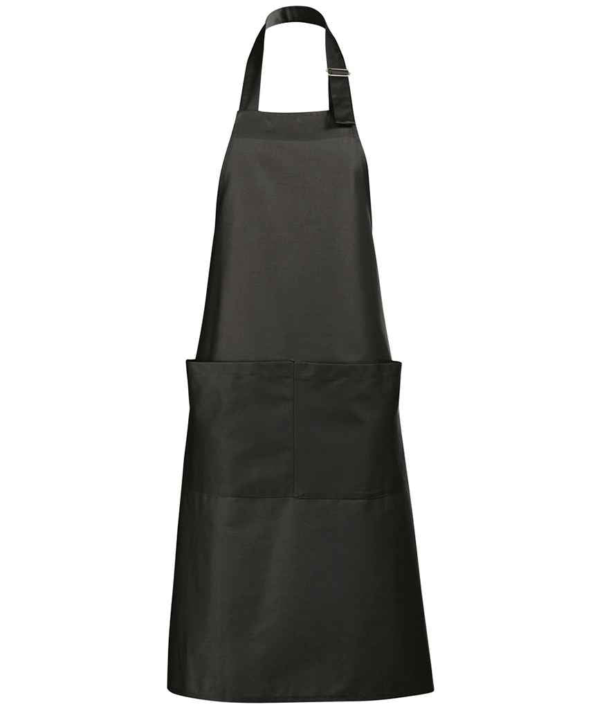 SOL'S Gala Long Bib Apron | Dark Grey