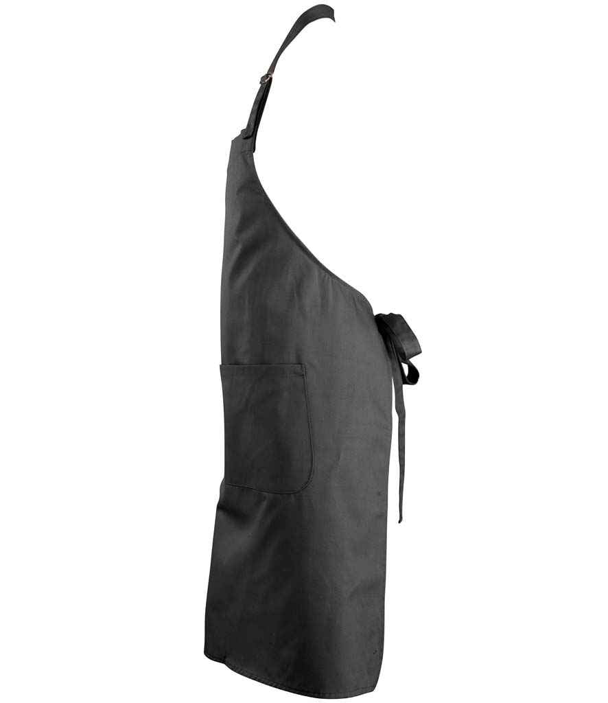 SOL'S Gala Long Bib Apron | Dark Grey