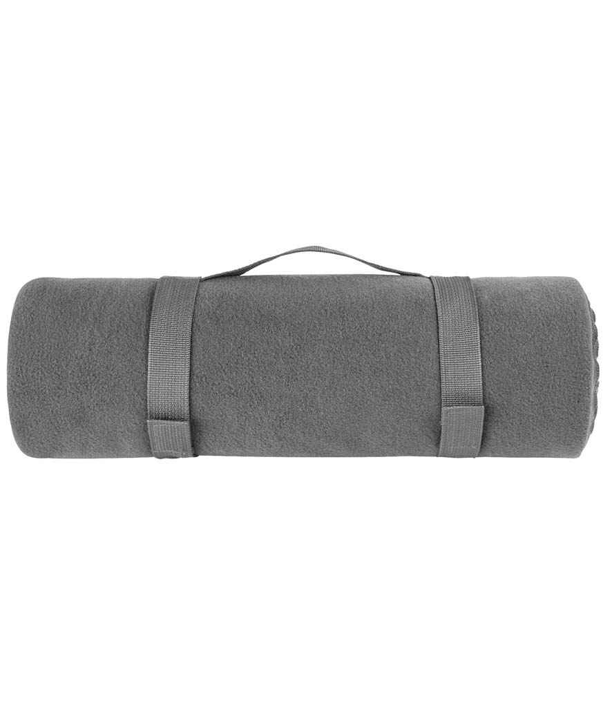 SOL'S Plaid Fleece Blanket | Charcoal
