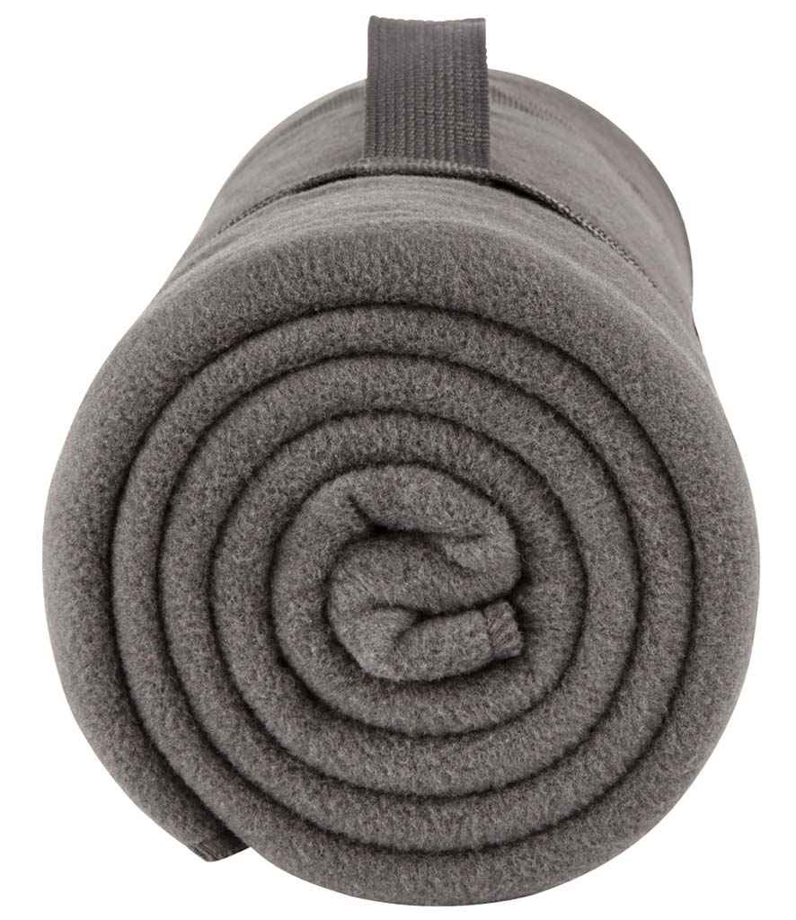 SOL'S Plaid Fleece Blanket | Charcoal