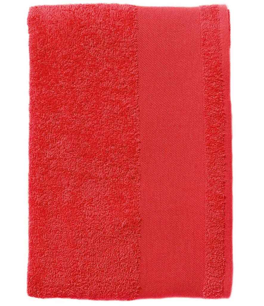 SOL'S Island 50 Hand Towel | Red