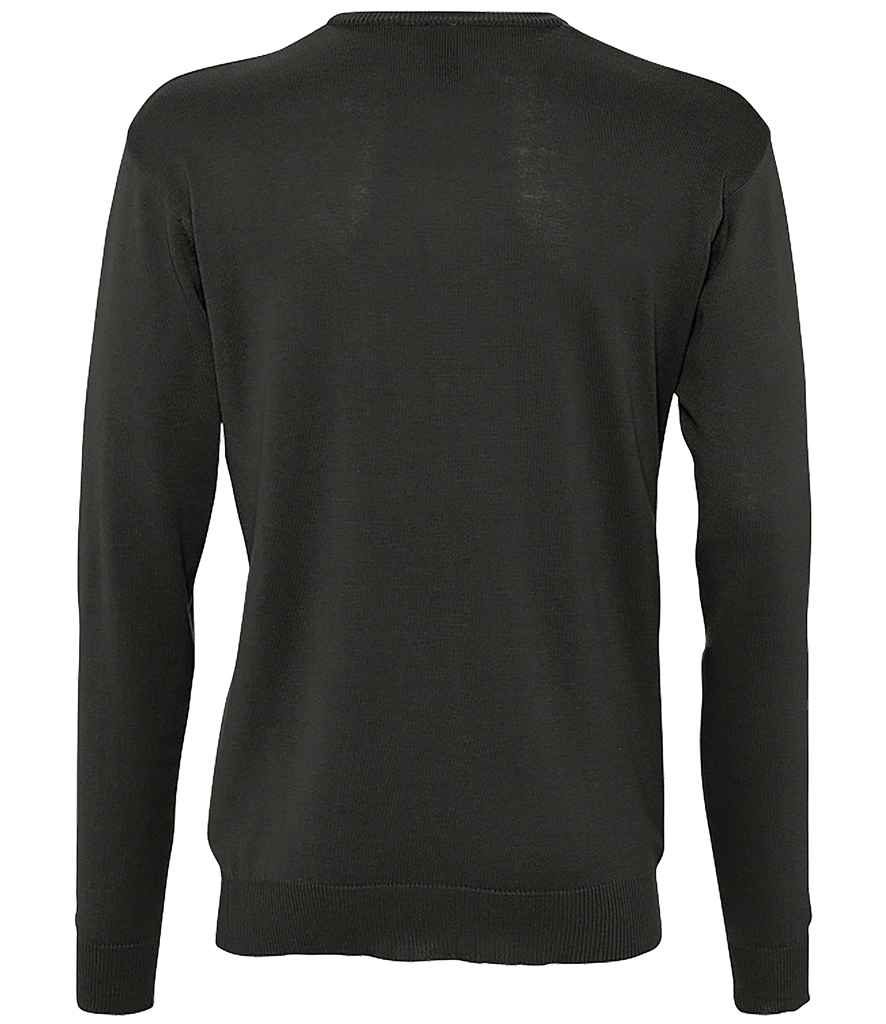SOL'S Galaxy Cotton Acrylic V Neck Sweater | Black
