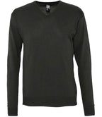 SOL'S Galaxy Cotton Acrylic V Neck Sweater | Black