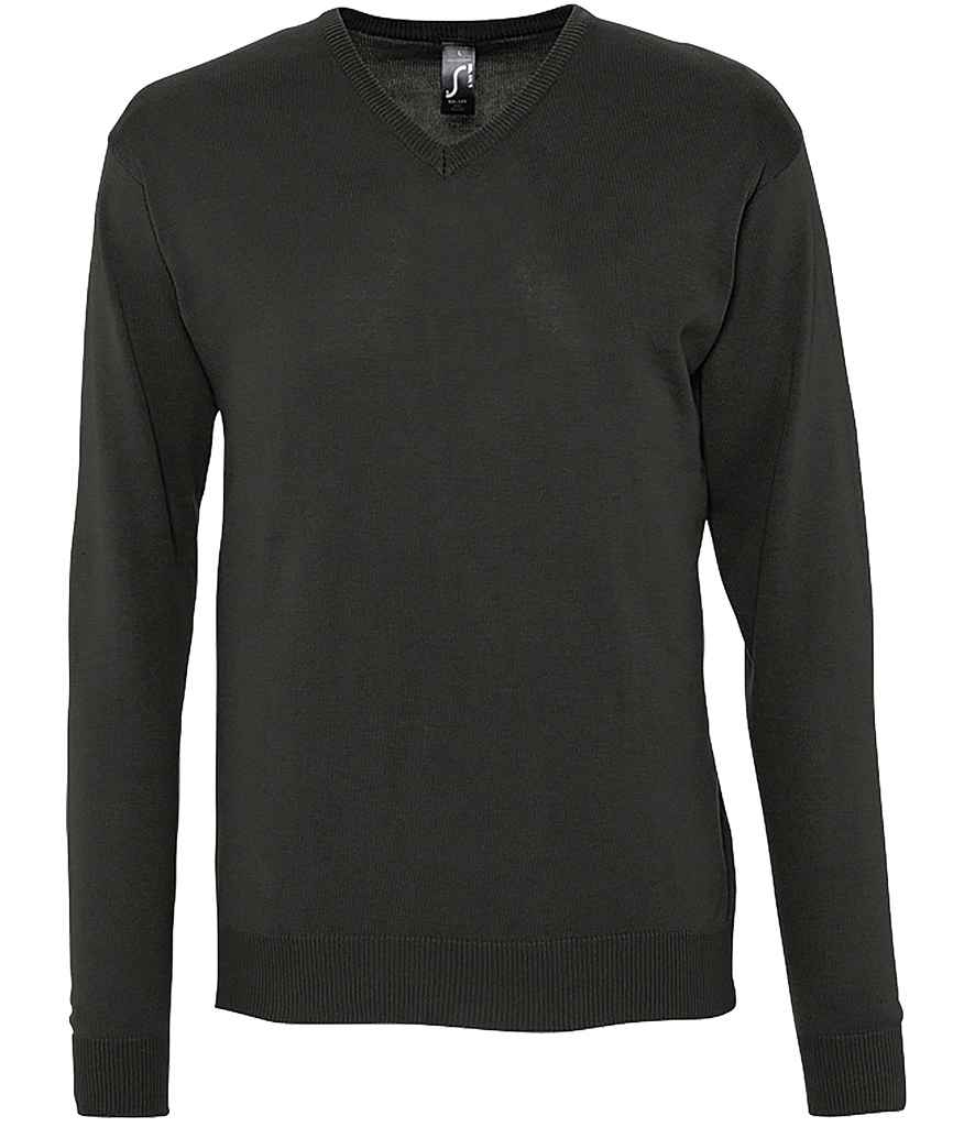SOL'S Galaxy Cotton Acrylic V Neck Sweater | Black