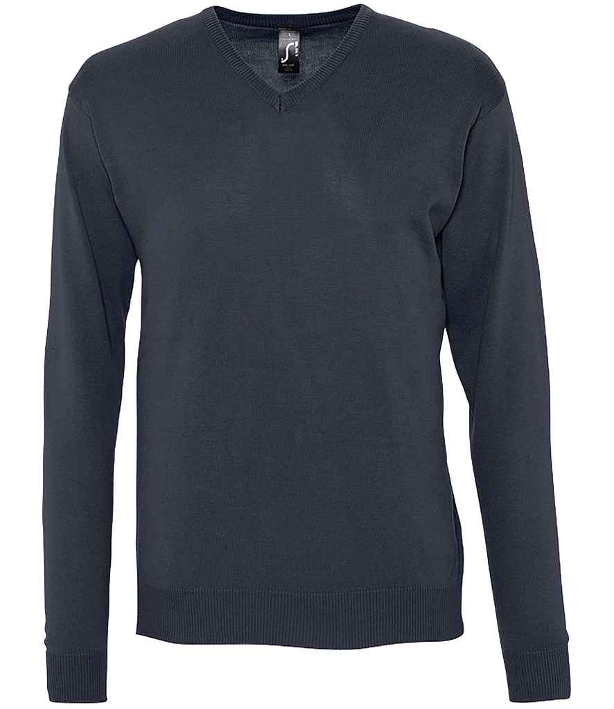 SOL'S Galaxy Cotton Acrylic V Neck Sweater | Navy