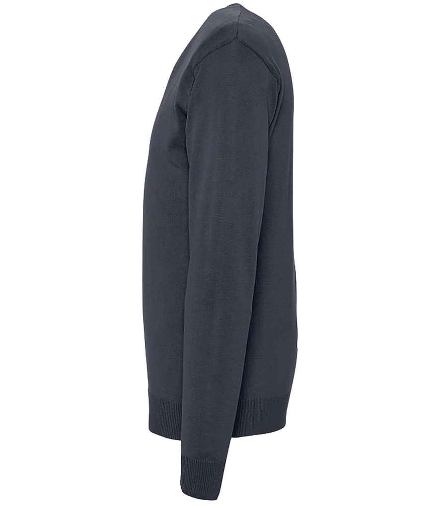SOL'S Galaxy Cotton Acrylic V Neck Sweater | Navy
