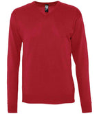 SOL'S Galaxy Cotton Acrylic V Neck Sweater | Red