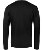 SOL'S Golden Cotton Acrylic V Neck Cardigan | Black