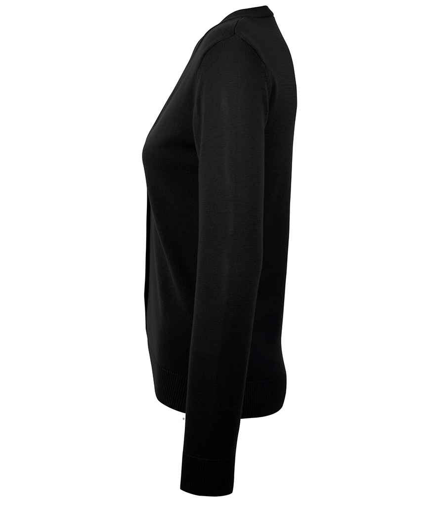 SOL'S Ladies Golden Cotton Acrylic V Neck Cardigan | Black