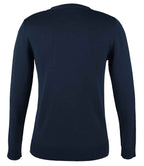 SOL'S Ladies Golden Cotton Acrylic V Neck Cardigan | Navy