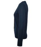 SOL'S Ladies Golden Cotton Acrylic V Neck Cardigan | Navy