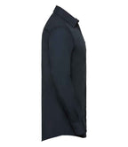 Russell Collection Long Sleeve Tailored Poplin Shirt | French Navy