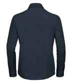 Russell Collection Ladies Long Sleeve Easy Care Poplin Shirt | French Navy