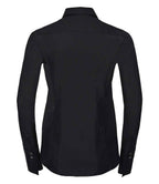 Russell Collection Ladies Ultimate Stretch Shirt | Black