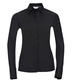 Russell Collection Ladies Ultimate Stretch Shirt | Black