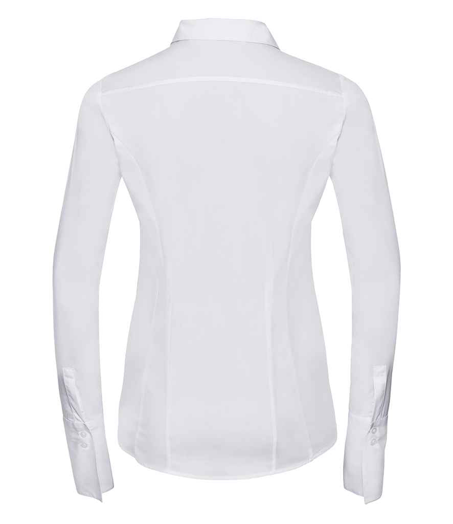 Russell Collection Ladies Ultimate Stretch Shirt | White