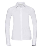 Russell Collection Ladies Ultimate Stretch Shirt | White