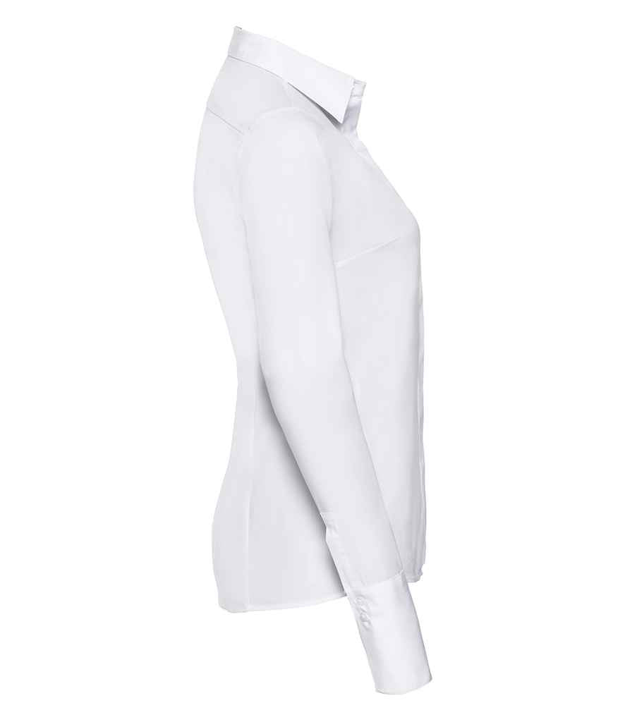 Russell Collection Ladies Ultimate Stretch Shirt | White