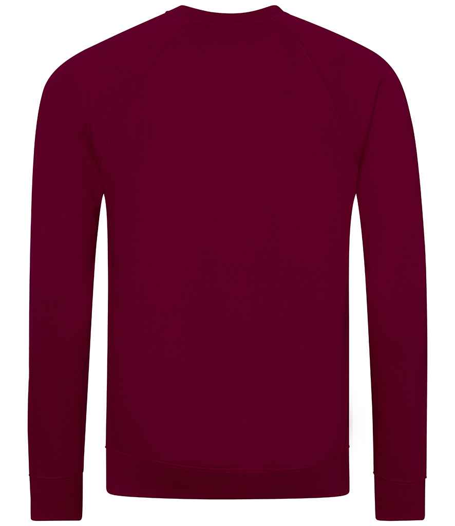 AWDis Academy Senior Raglan Sweatshirt | Burgundy