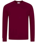 AWDis Academy Senior Raglan Sweatshirt | Burgundy