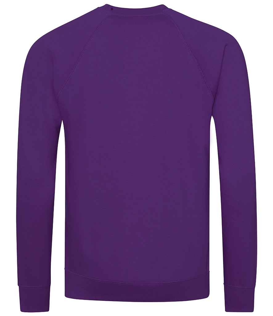 AWDis Academy Senior Raglan Sweatshirt | Purple