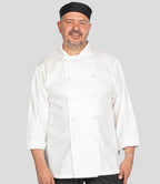 Dennys Long Sleeve Chef's Jacket with Classic Professional Design for Culinary Use