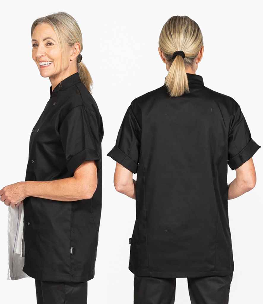 Dennys Short Sleeve Chef's Jacket with Classic Design and Professional Fit