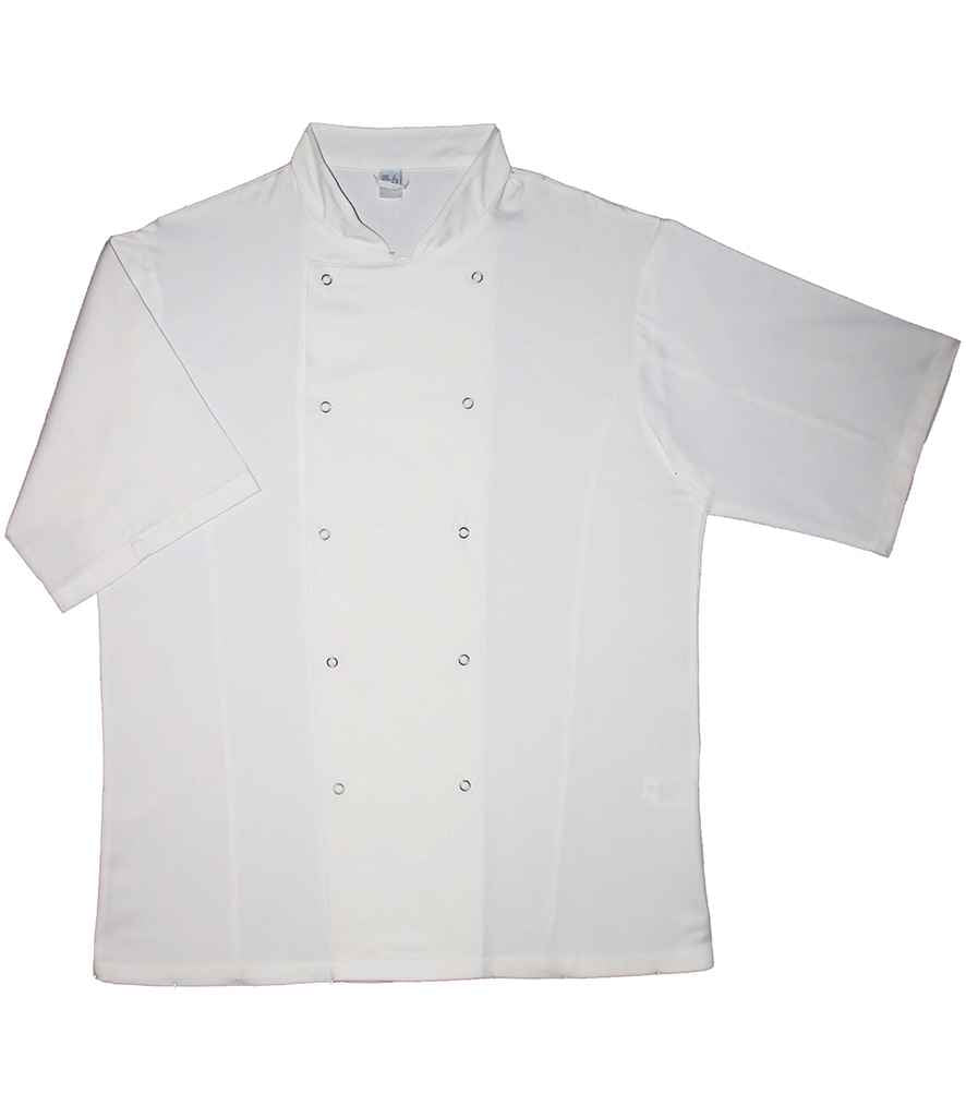 Dennys Short Sleeve Chef's Jacket with Classic Design and Professional Fit