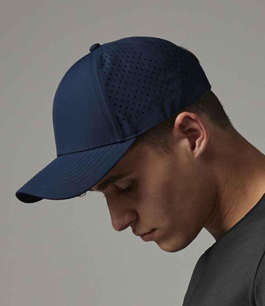 Beechfield Laser Performance Trucker Cap with Breathable Mesh and Adjustable Snapback Closure