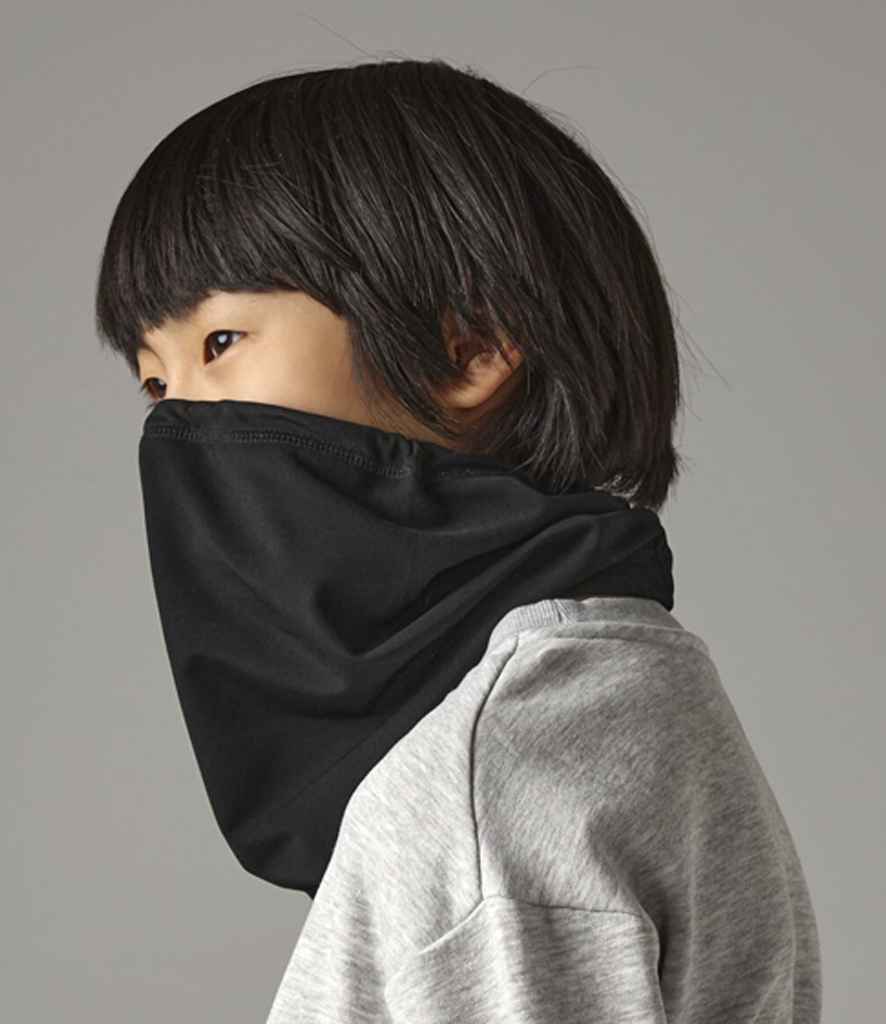 Beechfield Kids Sports Tech Soft Shell Neck Warmer | Black