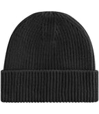 Beechfield Engineered Knit Ribbed Beanie | Black