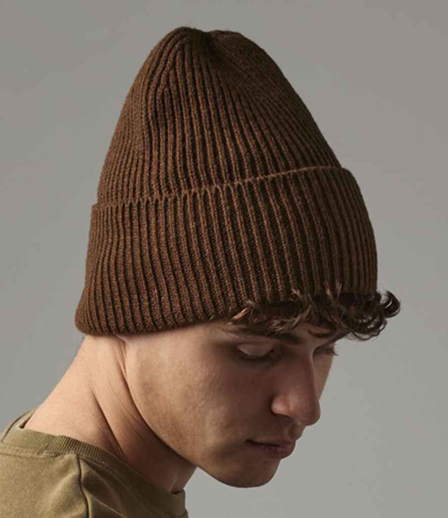 Beechfield Recycled Oversized Cuffed Beanie in Sustainable, Eco-Friendly Fabric