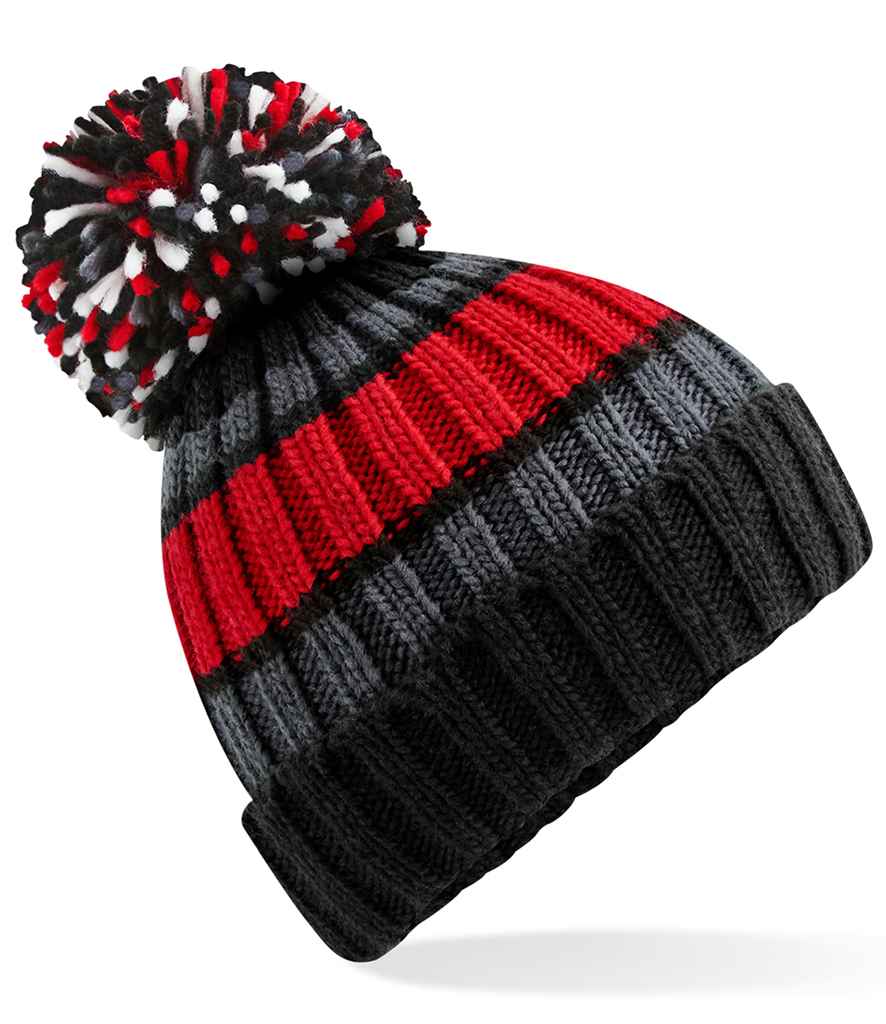 Beechfield Hygge Striped Beanie – Cozy and Stylish Winter Headwear Collection