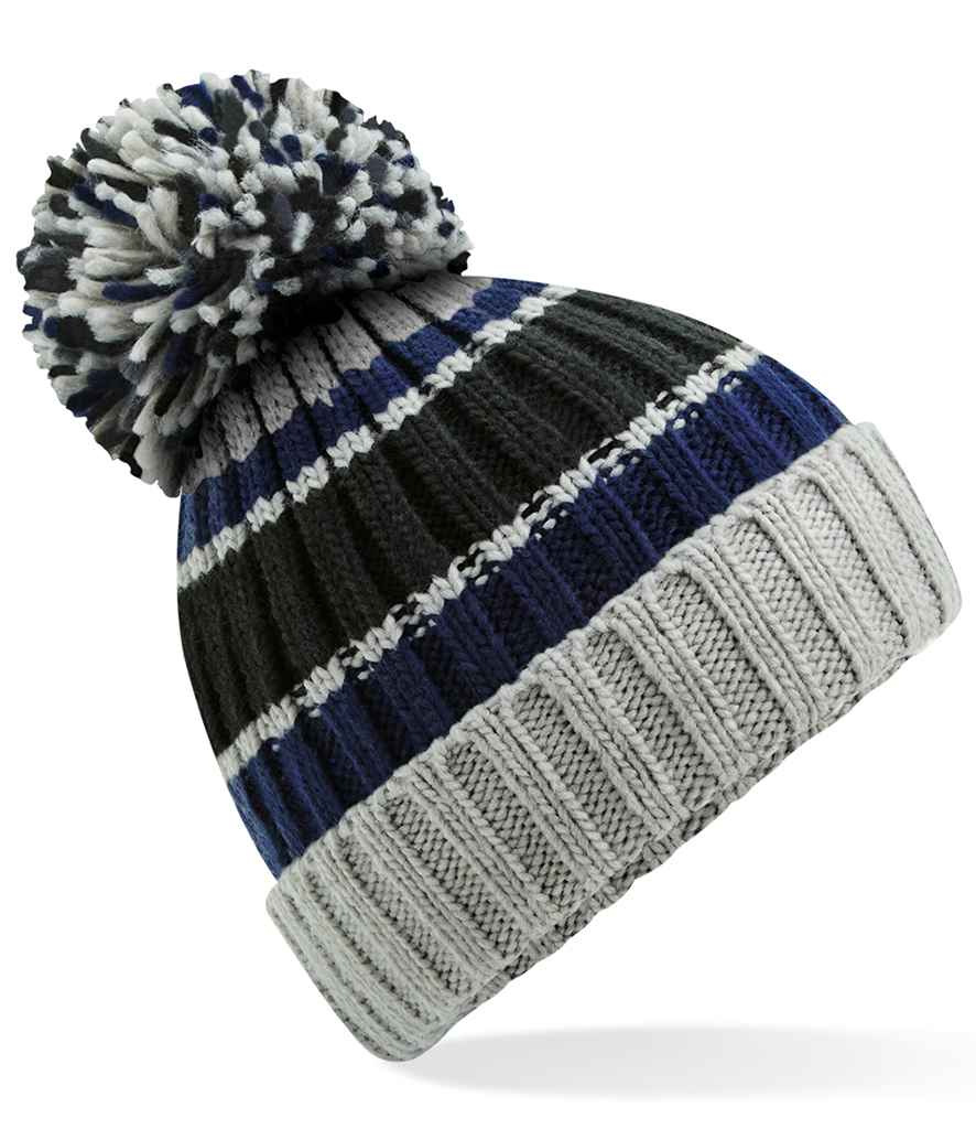 Beechfield Hygge Striped Beanie – Cozy and Stylish Winter Headwear Collection