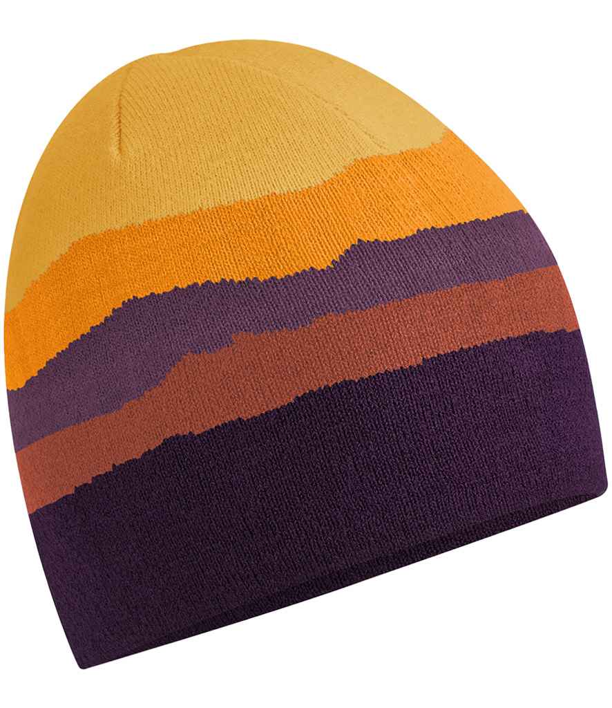 Beechfield Mountain Peaks Pull-On Beanie with Rocky, Glacier, Desert, and Alpine Designs