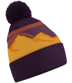 Beechfield Mountain Peaks Pom Pom Beanie with Classic Peak Design