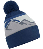 Beechfield Mountain Peaks Pom Pom Beanie with Classic Peak Design