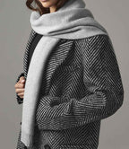 Beechfield Knitted Scarf and Beanie Gift Set | Light Grey Fleck