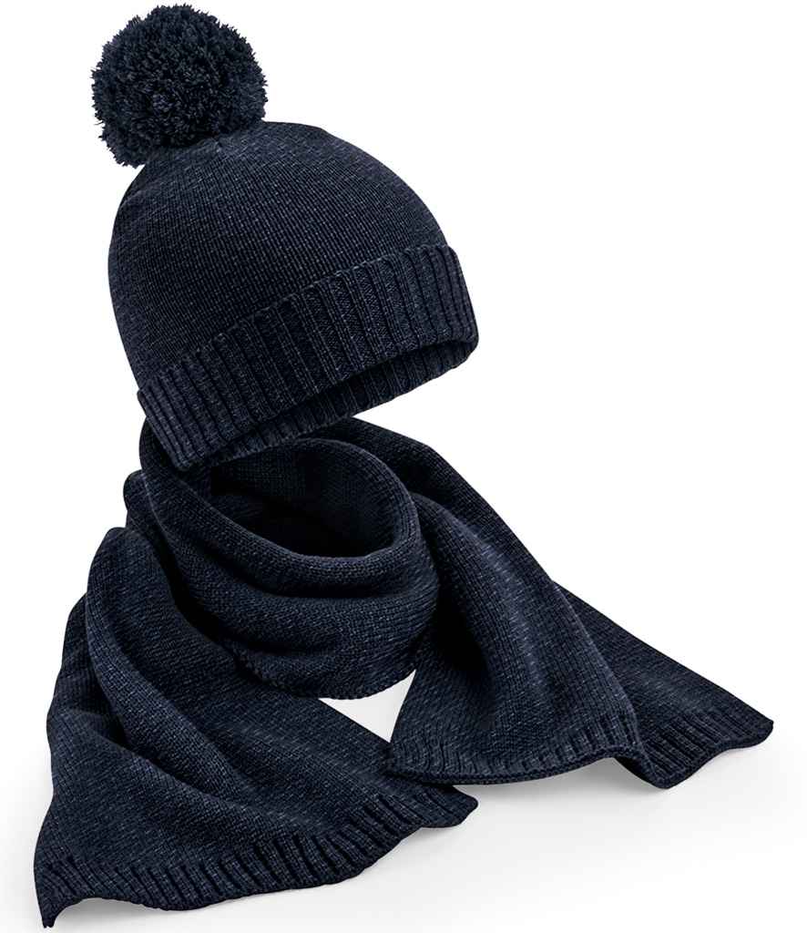 BB401 Navy Fleck Front