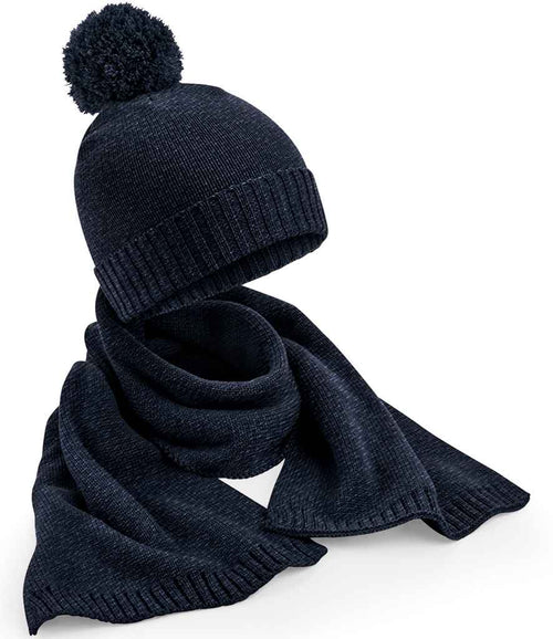 BB401 Navy Fleck Front