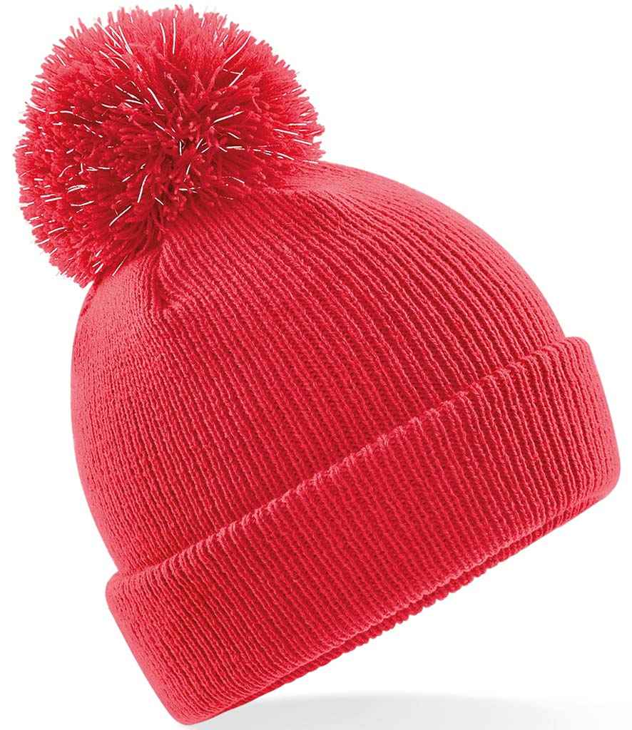 Beechfield Kids Reflective Bobble Beanie – Warm and Visible Headwear for Children