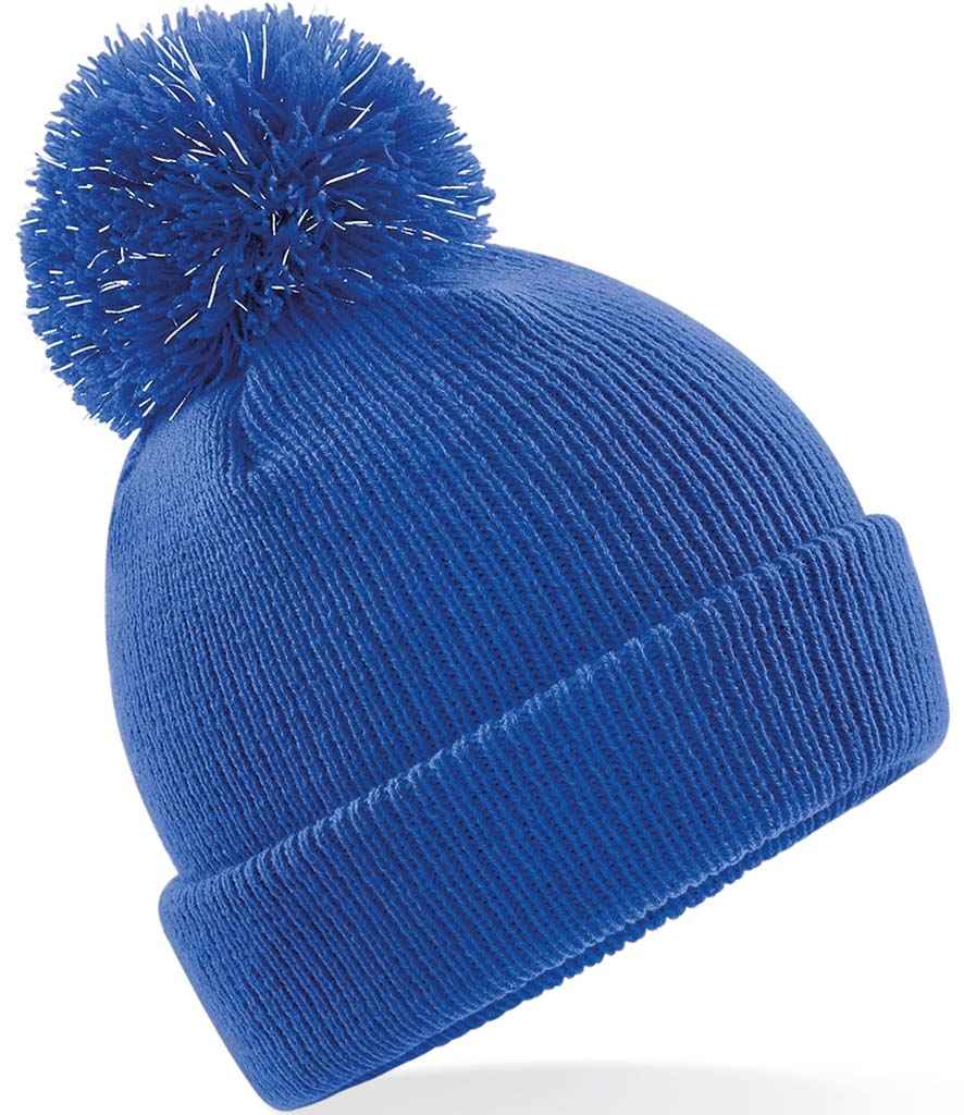 Beechfield Kids Reflective Bobble Beanie – Warm and Visible Headwear for Children