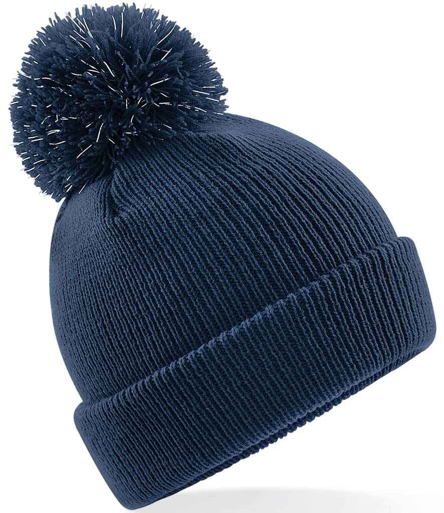 Beechfield Kids Reflective Bobble Beanie – Warm and Visible Headwear for Children