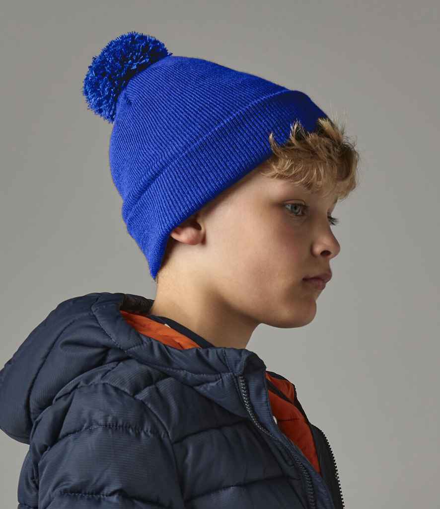 Beechfield Kids Original Pom Pom Beanie – Classic Warmth and Style for Children