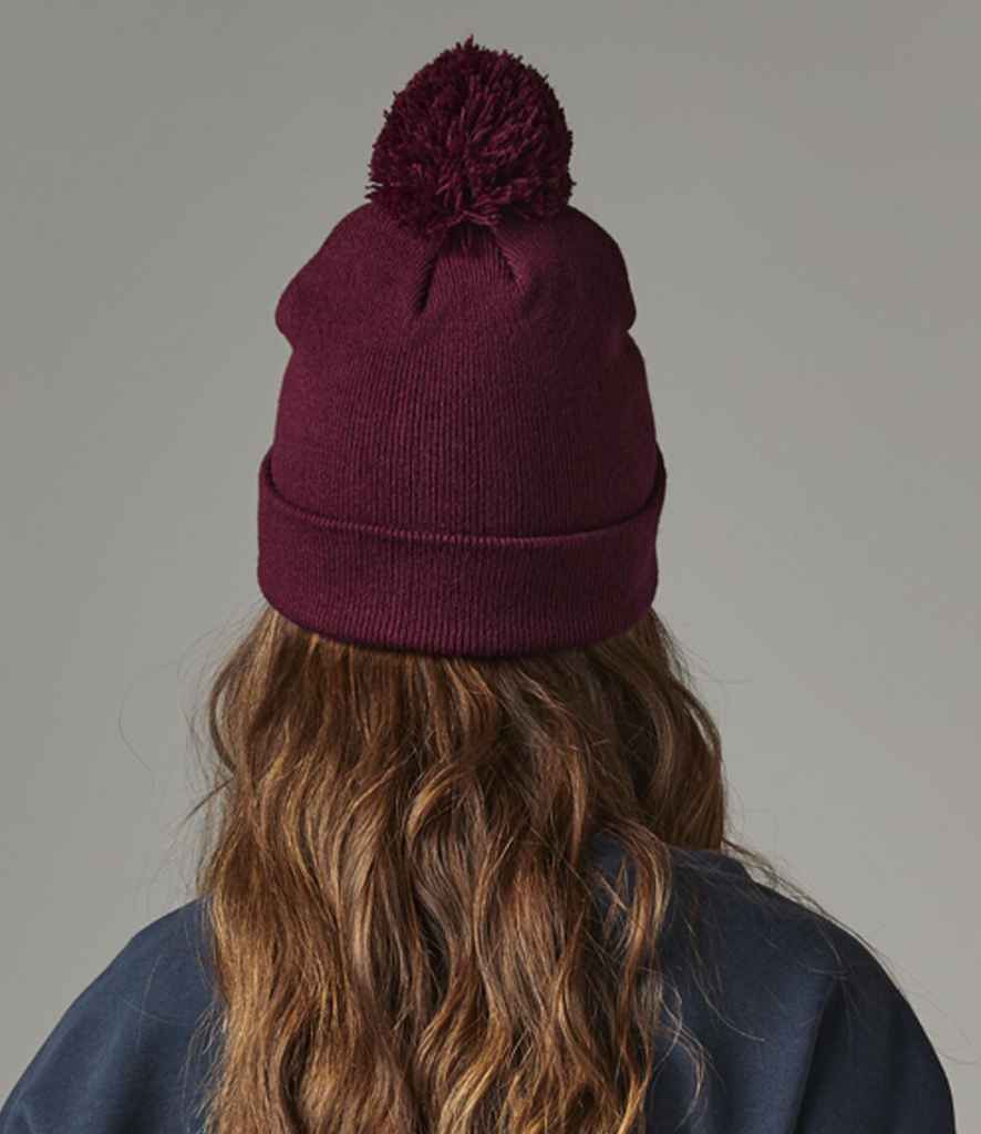 Beechfield Original Pom Pom Beanie – Classic Warm Knit Hat with Pom Pom Detail