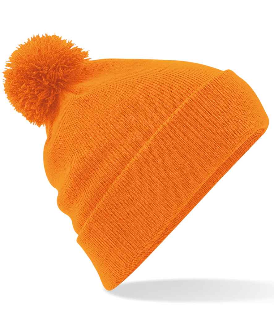 Beechfield Original Pom Pom Beanie – Classic Warm Knit Hat with Pom Pom Detail
