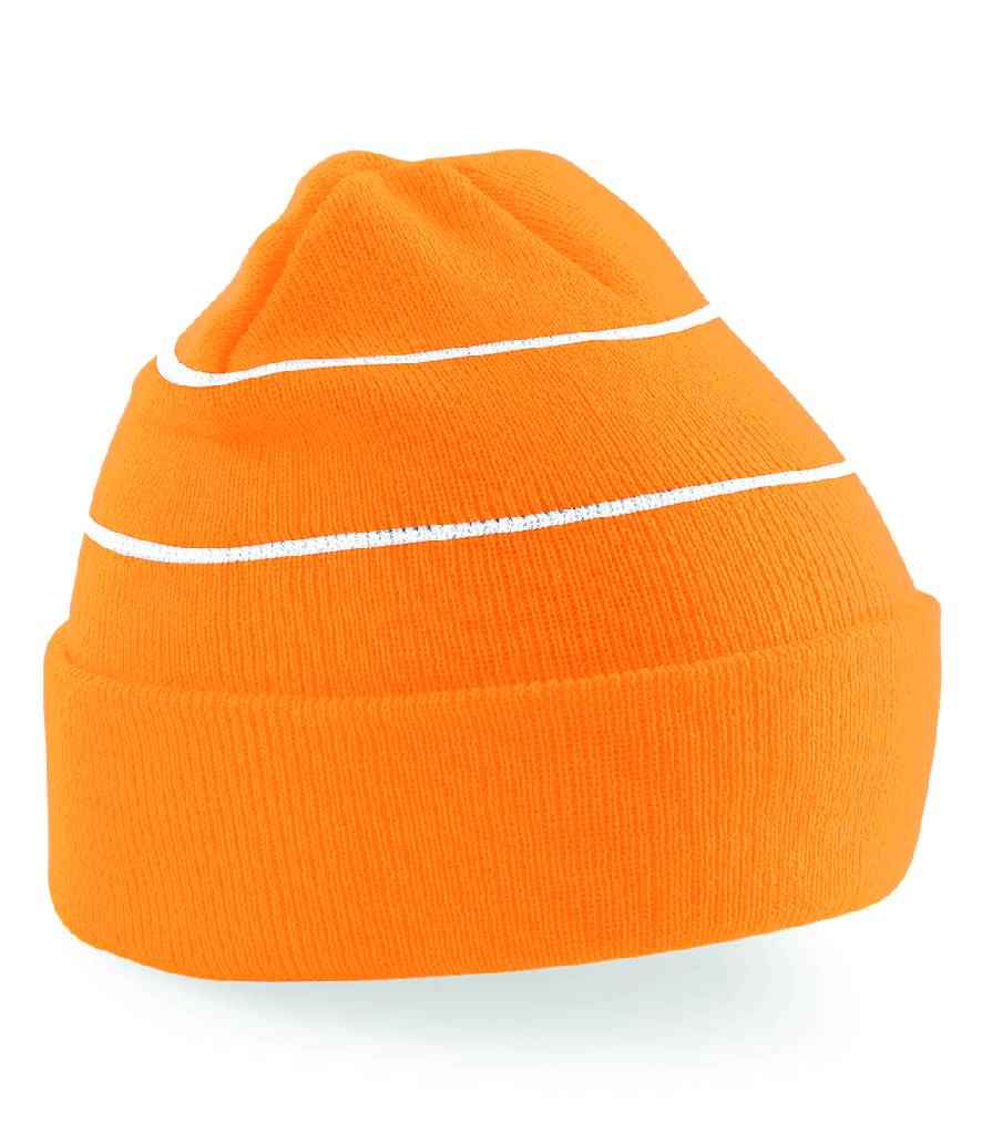 Beechfield Enhanced-Viz Beanie – High Visibility Safety Headwear for Outdoor Use