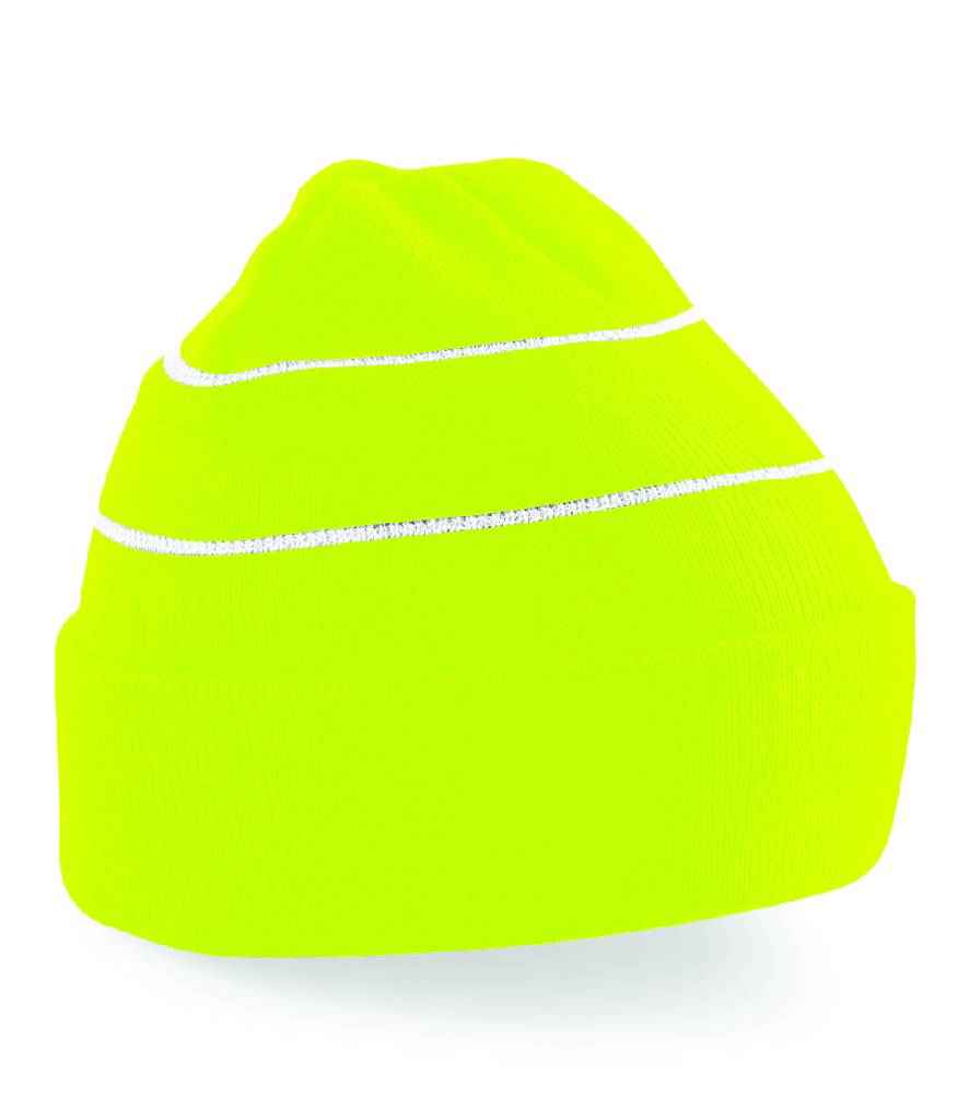 Beechfield Enhanced-Viz Beanie – High Visibility Safety Headwear for Outdoor Use